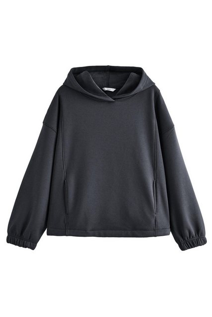 Next Kapuzensweatshirt Mit Fleece gefütterter, schwerer Longline-Hoodie (1- günstig online kaufen