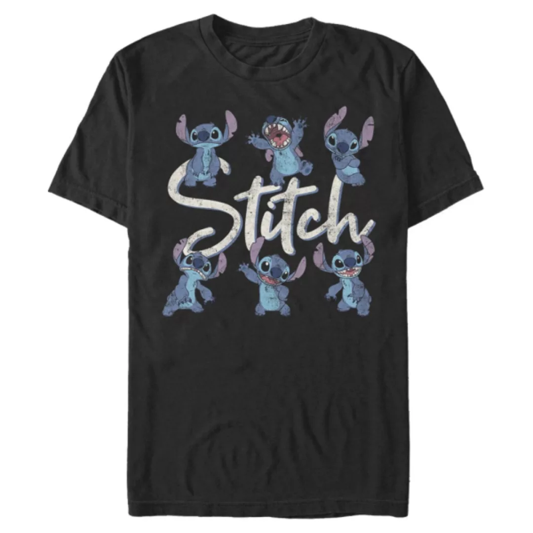 Disney - Lilo & Stitch - Stitch Poses - Männer T-Shirt günstig online kaufen