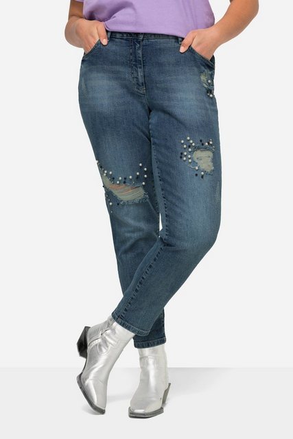 Angel of Style Regular-fit-Jeans Jeans Slim Fit verzierte Destroy-Effekte 5 günstig online kaufen