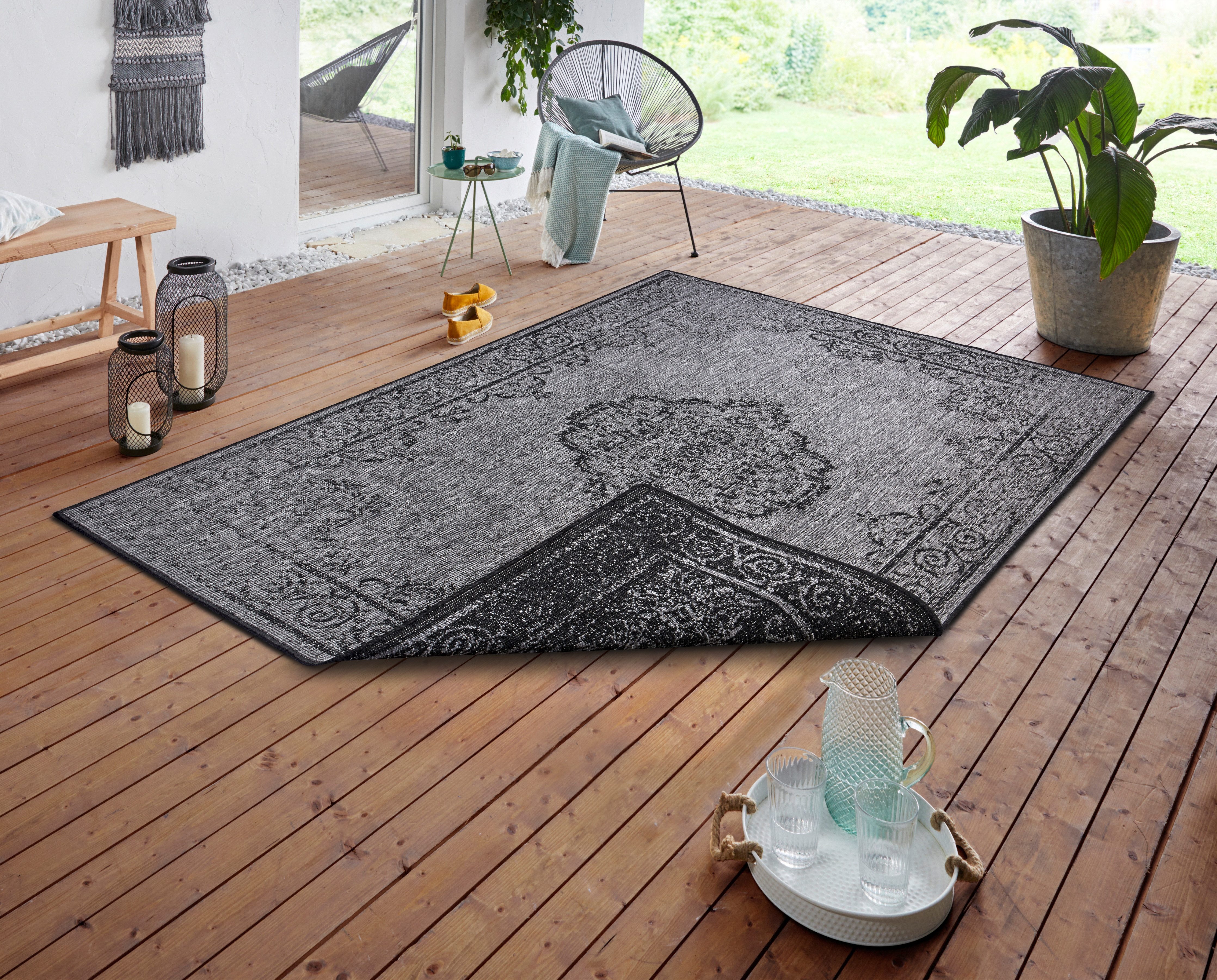 HANSE Home Teppich »CEBU Wendeteppich«, rechteckig, 5 mm Höhe, In-& Outdoor günstig online kaufen