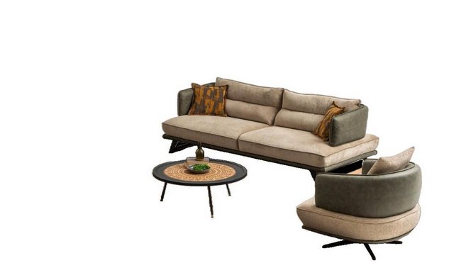 JVmoebel Sofa Wohnzimmer Modern Sofa Set Designer Couch Garnitur Polster, M günstig online kaufen