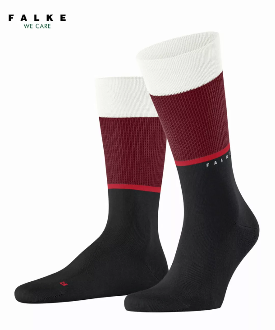 FALKE Unlimited Socken, 44-45, Schwarz, Mehrfarbig, Baumwolle (Bio), 12485- günstig online kaufen