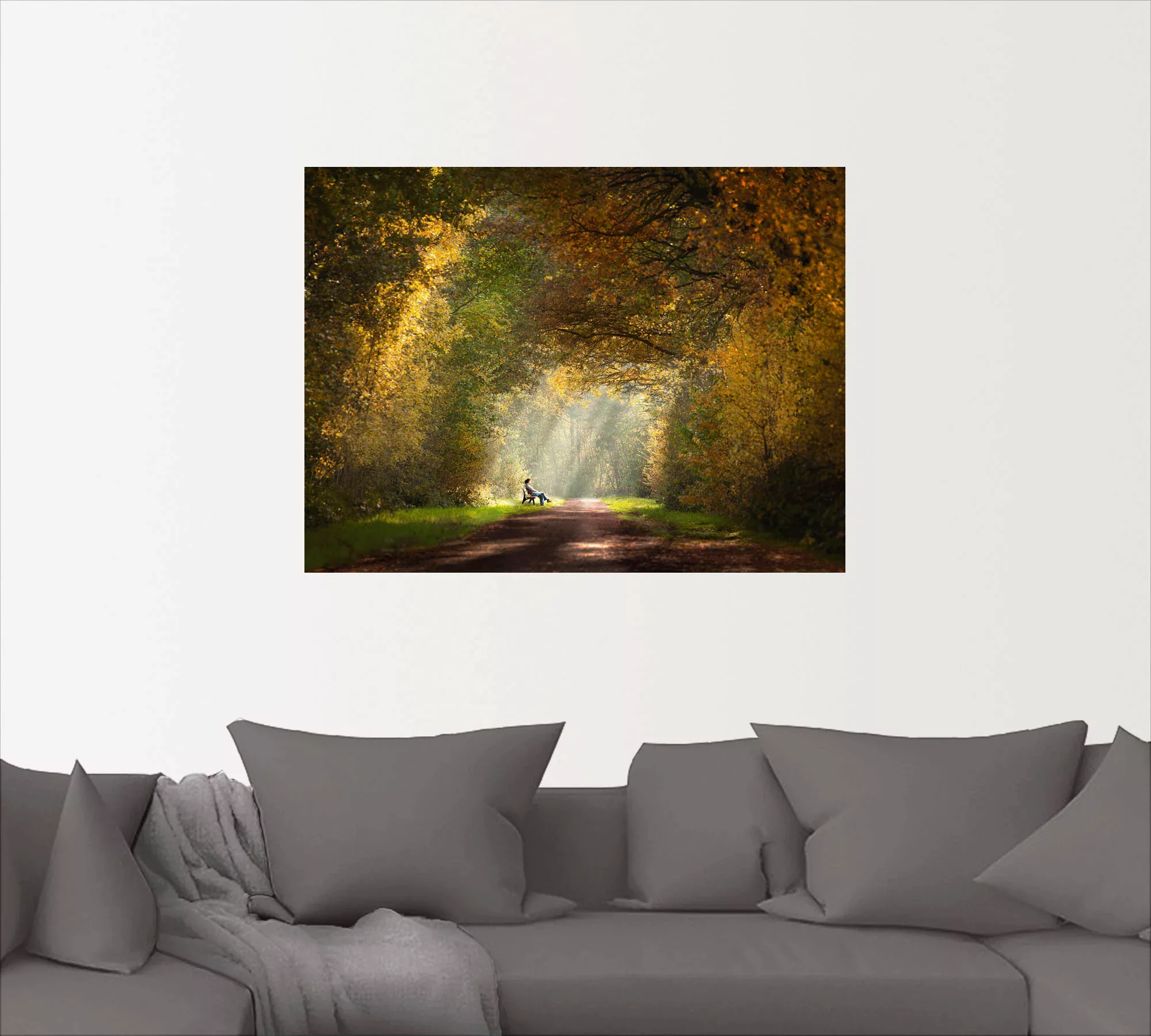 Artland Wandbild »Licht am Ende des Tunnels...«, Wald, (1 St.), als Leinwan günstig online kaufen