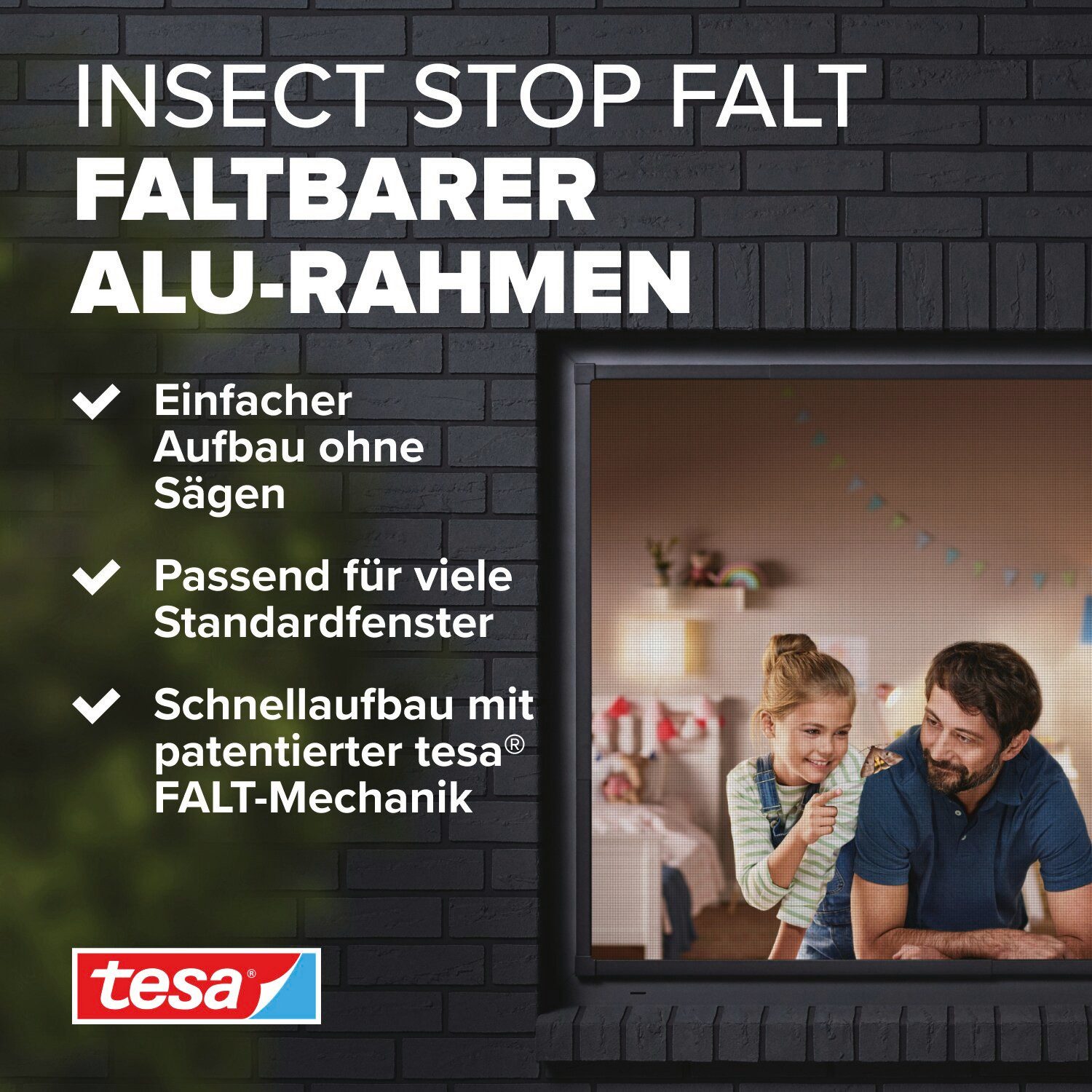 tesa Insektenschutz-Fensterrahmen Insect Stop Falt Fliegengitter günstig online kaufen