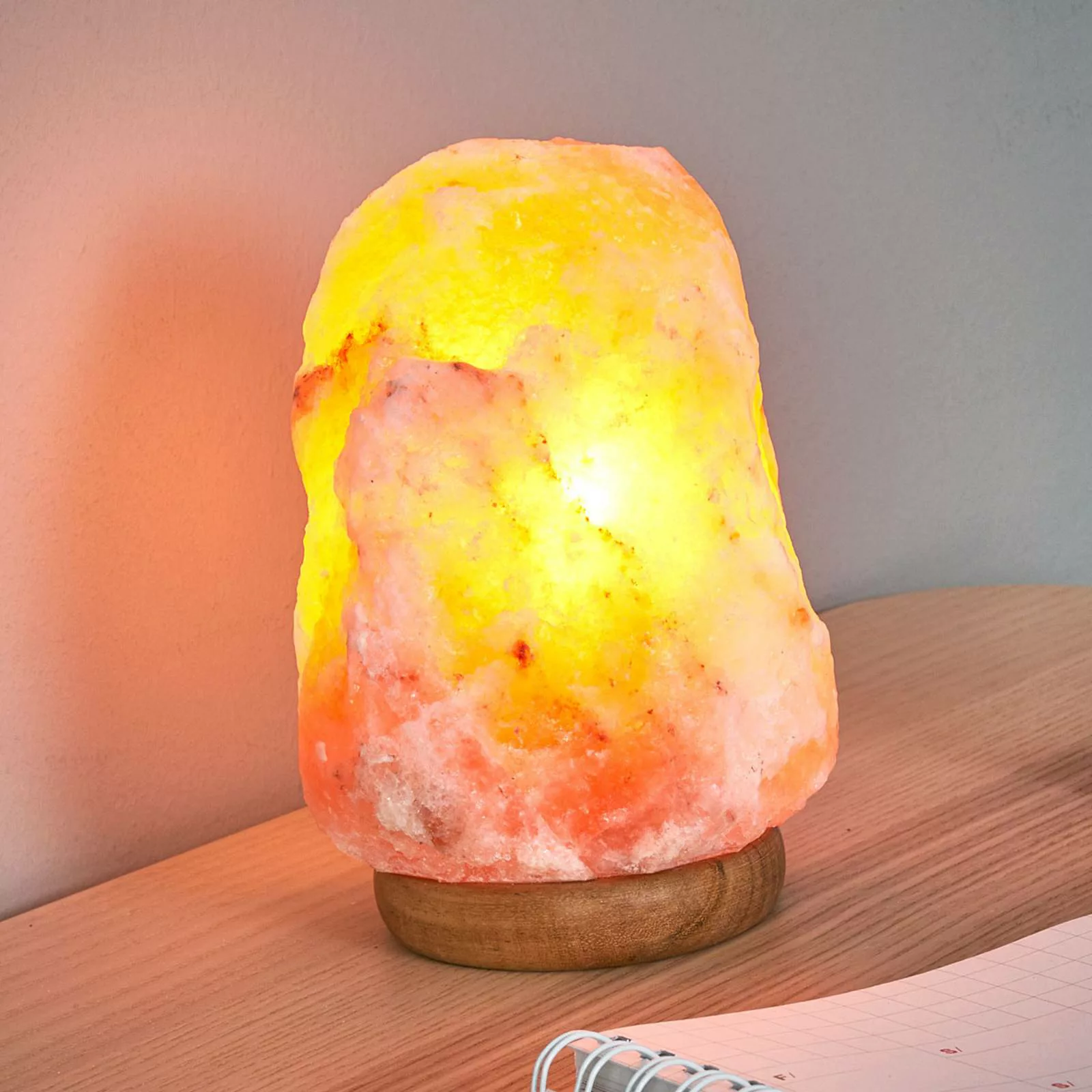 HIMALAYA SALT DREAMS Salzkristall-Tischlampe »Rock«, Leuchtmittel E14   Leu günstig online kaufen