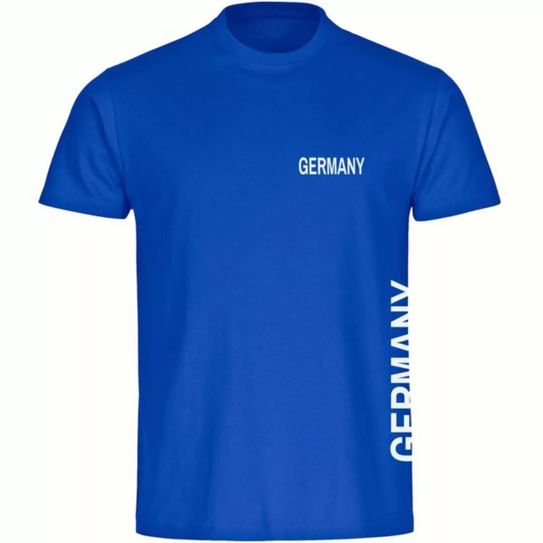 multifanshop T-Shirt Herren Germany - Brust & Seite - Männer günstig online kaufen