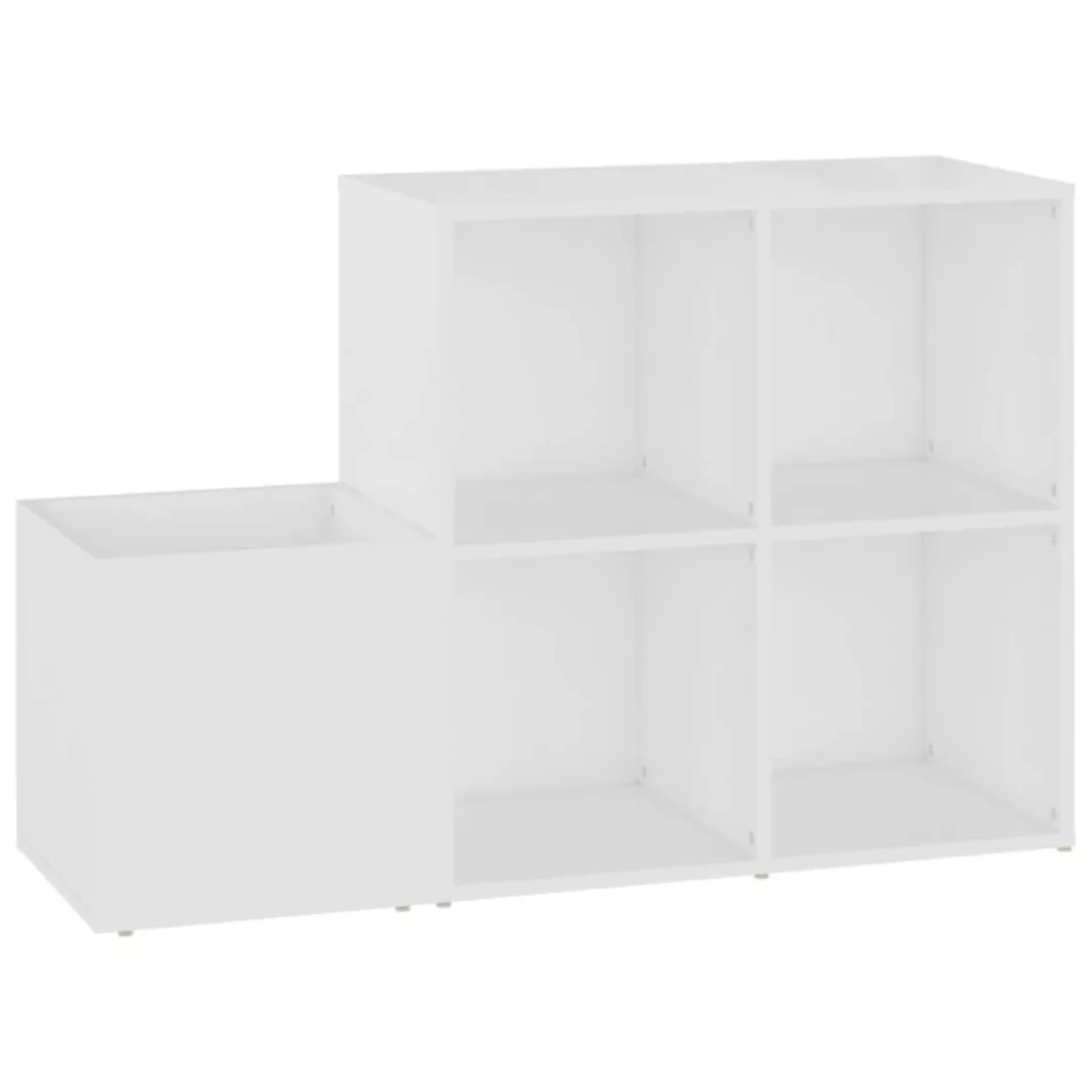 Flur-schuhschrank Weiß 105x35,5x70 Cm Spanplatte günstig online kaufen