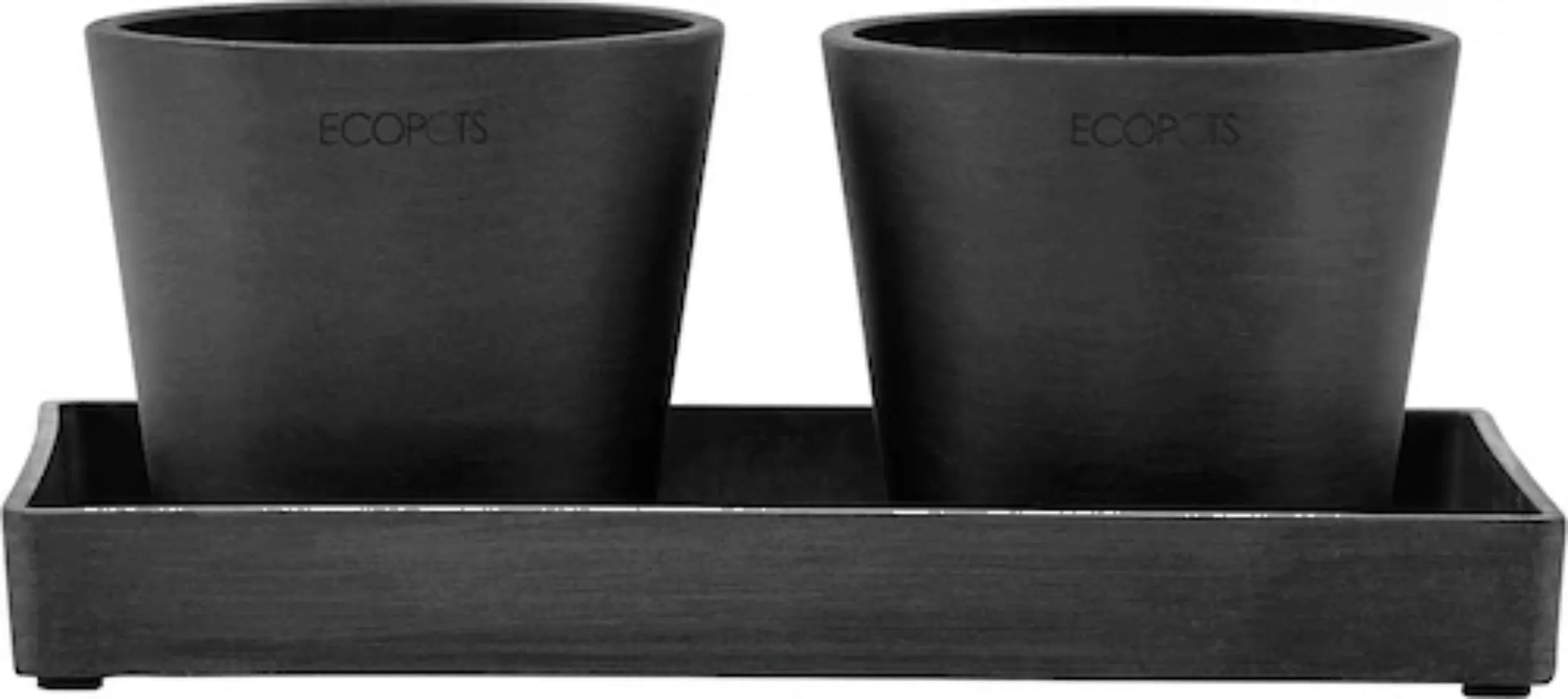 Ecopots Untersetzer Eckig Weißgrau 25 cm x 10 cm x 2,5 cm günstig online kaufen
