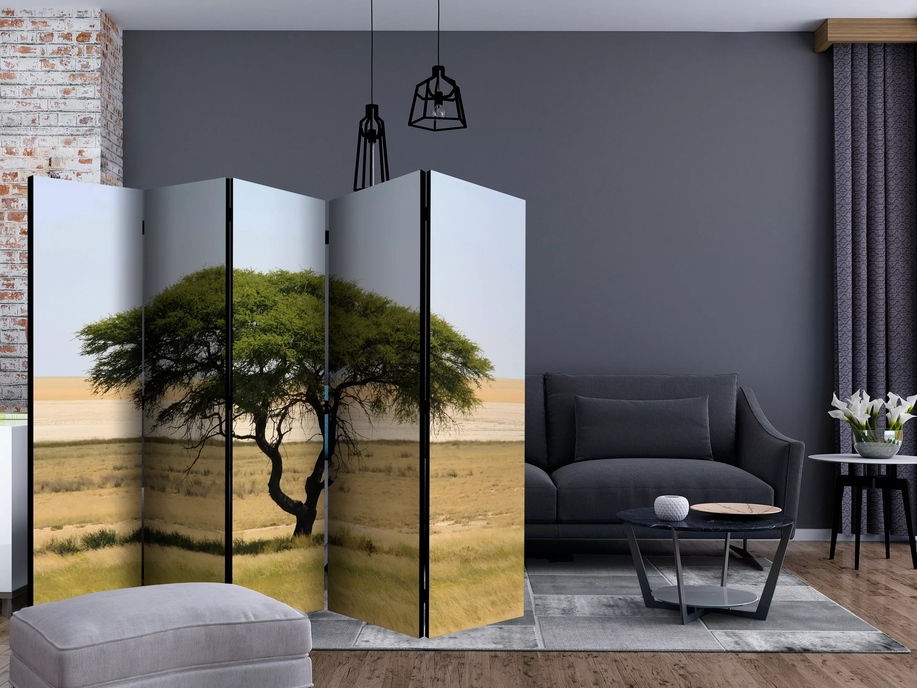 5-teiliges Paravent - Etosha National Park, Namibia Ii [room Dividers] günstig online kaufen