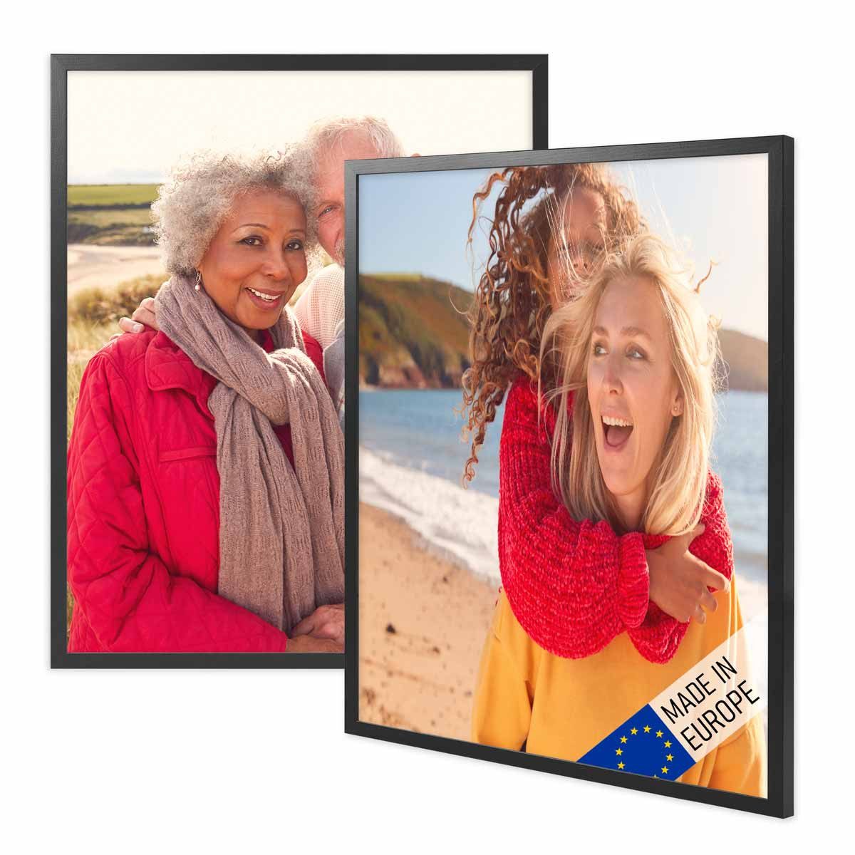 PHOTOLINI Bilderrahmen 2er Set Massivholz-Rahmen Modern günstig online kaufen