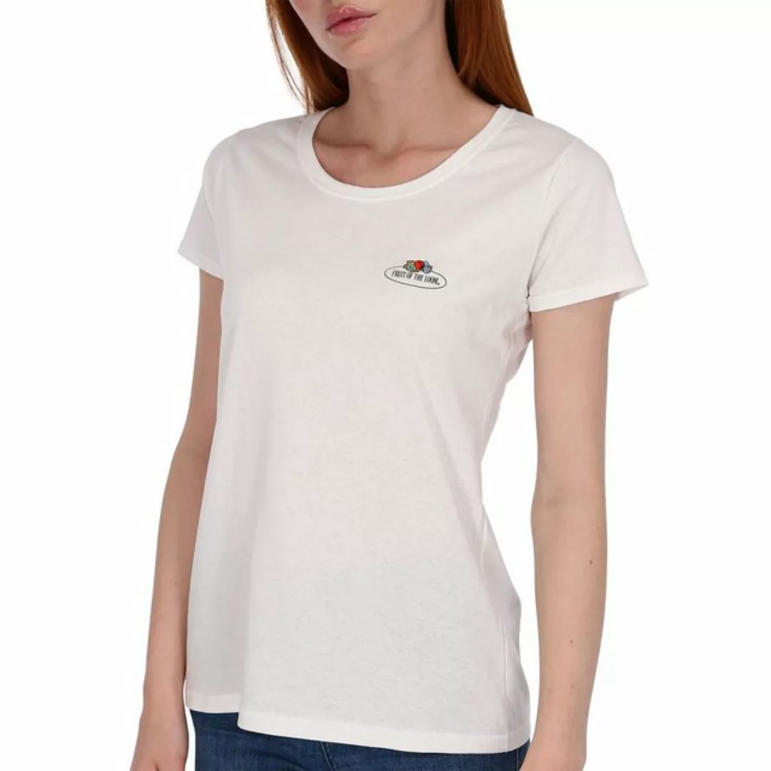 Fruit of the Loom Rundhalsshirt Damen T-Shirt mit Vintage-Logo günstig online kaufen