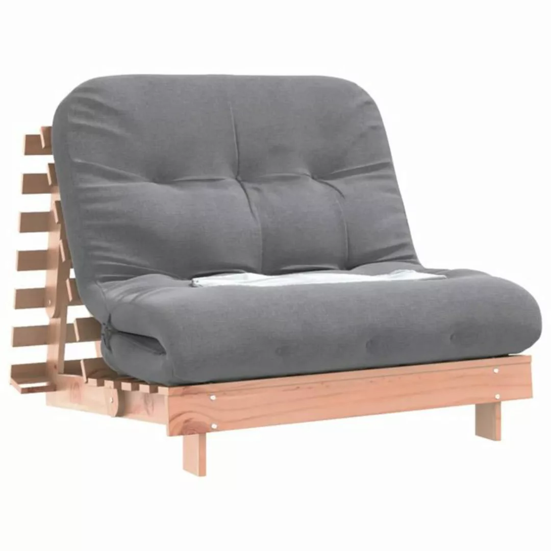 vidaXL Sofa Futon Schlafsofa mit Matratze 100x206x11cm Massivholz Douglasie günstig online kaufen