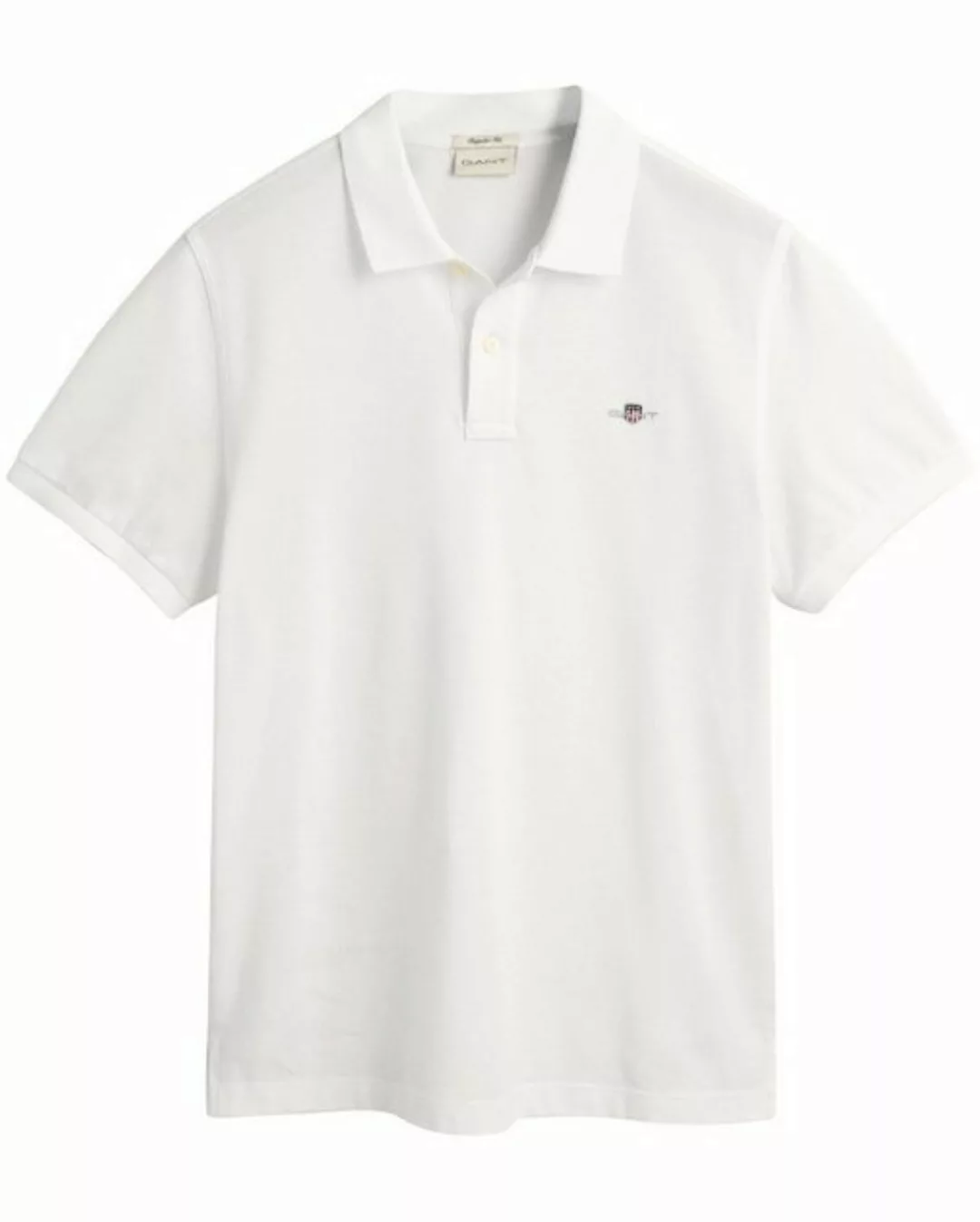 Gant Poloshirt "REG SHIELD SS PIQUE POLO", mit Logo und Flachstrickkragen 1 günstig online kaufen