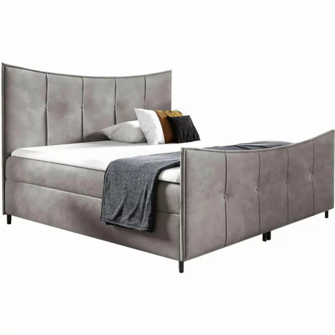 Beautysofa Boxspringbett BERGO LUX Die Lieferung beinhaltet die Lieferung i günstig online kaufen