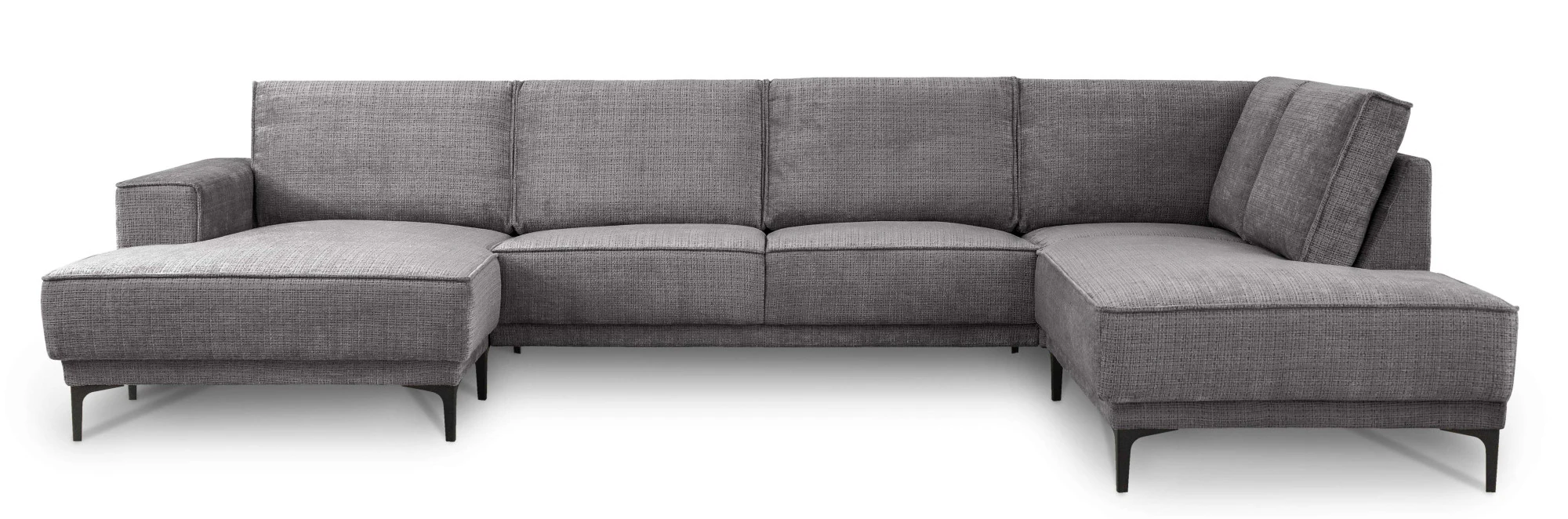 Places of Style Wohnlandschaft »XXL Sofa Oland, Struktur, Flachgewebe, Luxu günstig online kaufen
