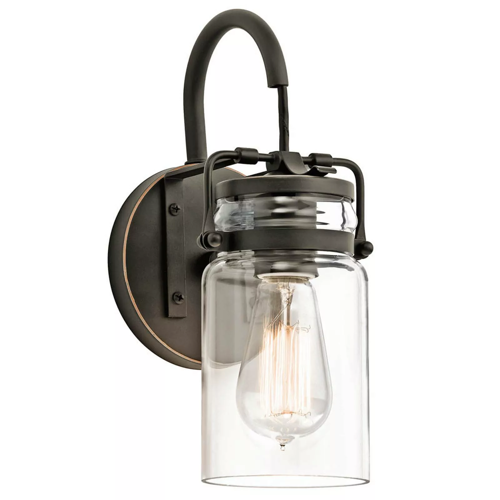 Transparenter Schirm - Wandlampe Brinley günstig online kaufen