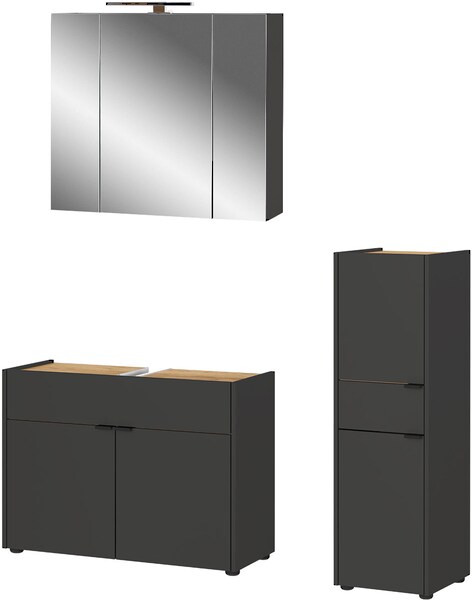 GERMANIA Badmöbel-Set "Ameca", (3 St.), Badezimmer-Set aus Waschbeckenunter günstig online kaufen