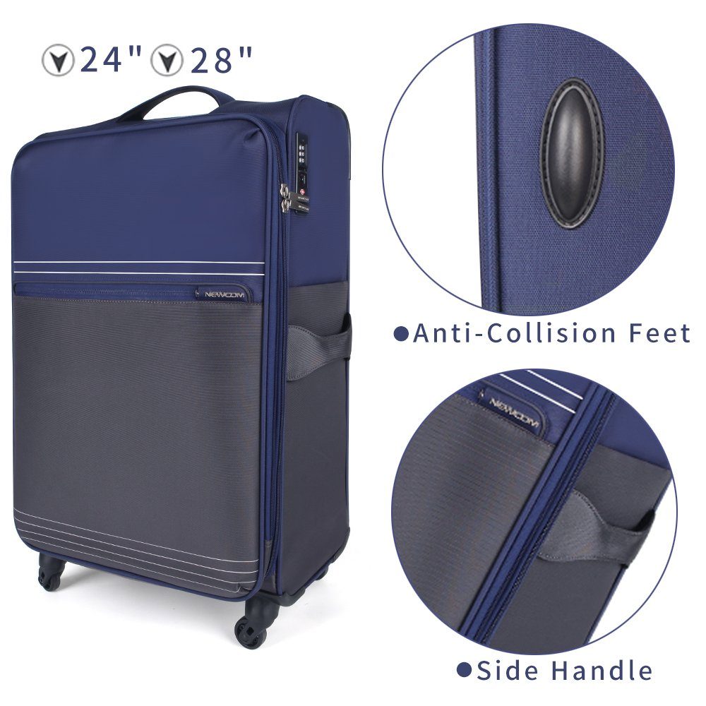NEWCOM Weichgepäck-Trolley Design Stoffkoffer / Reisekoffer günstig online kaufen
