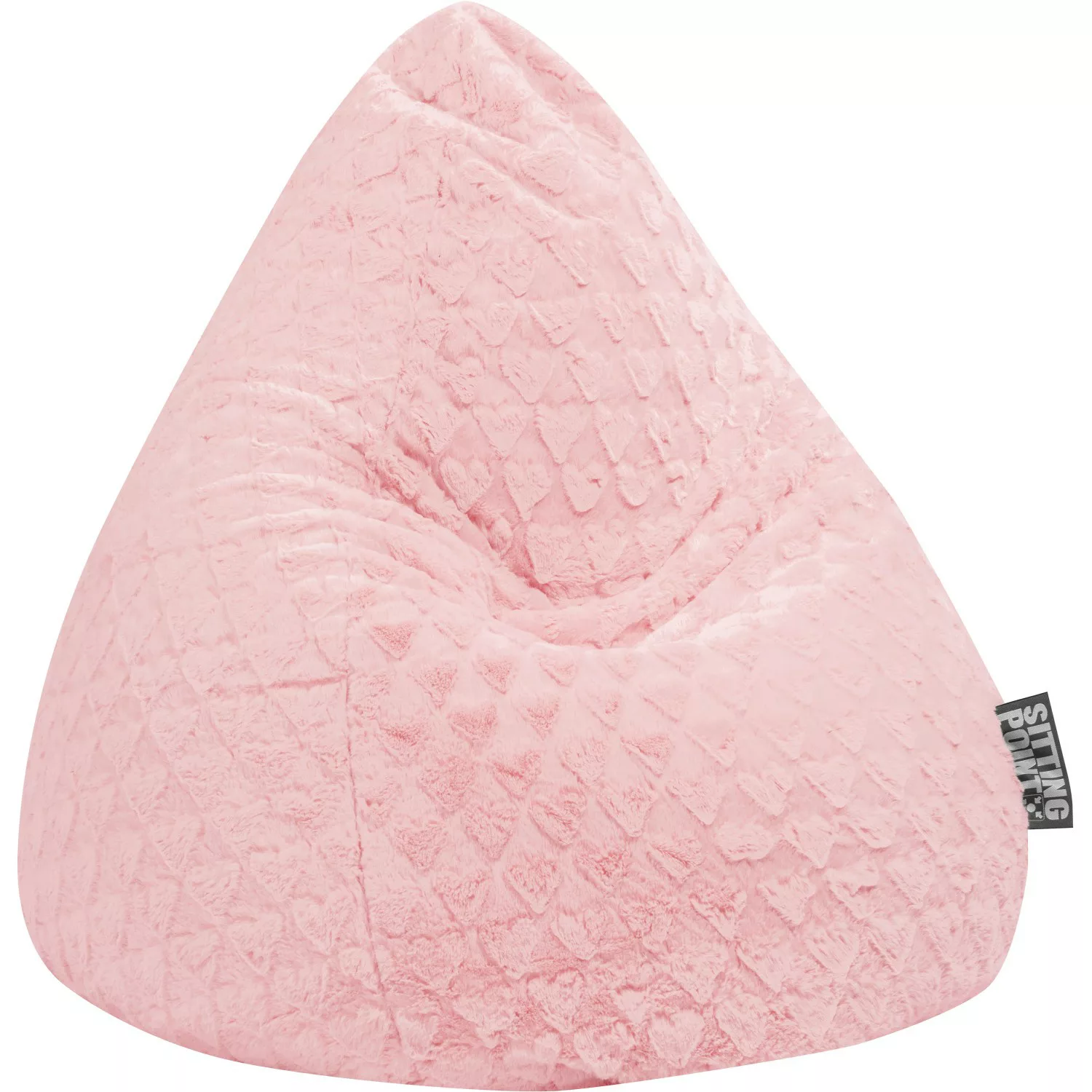 Sitting Point Sitzsack BeanBag Fluffy Hearts 120 l Rose günstig online kaufen