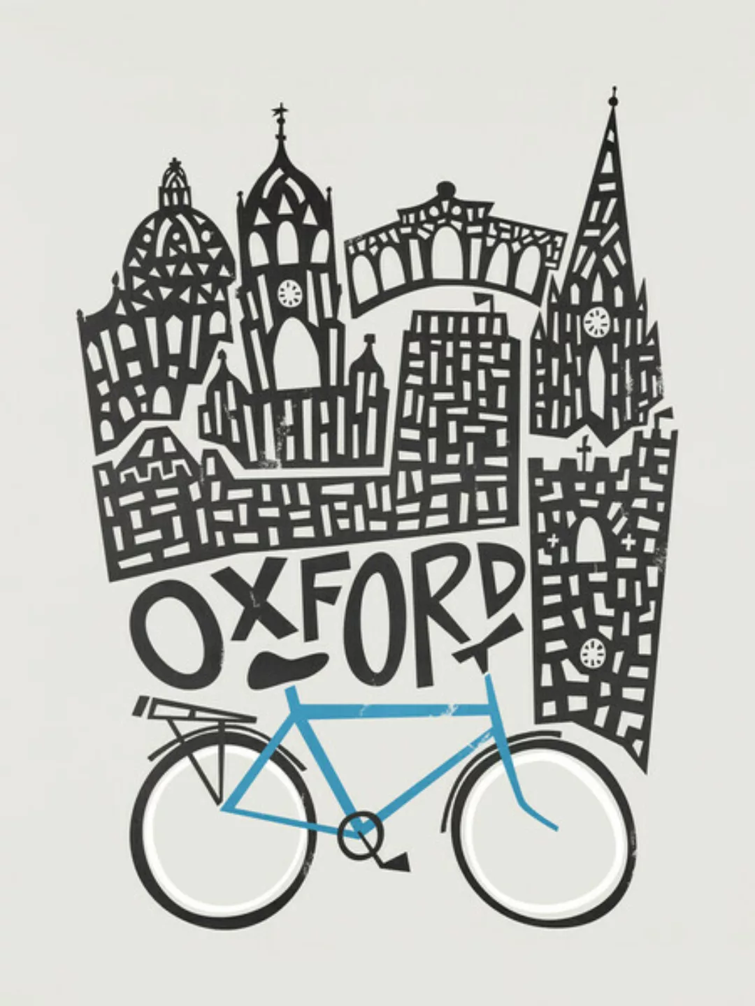 Poster / Leinwandbild - Oxford Cityscape günstig online kaufen