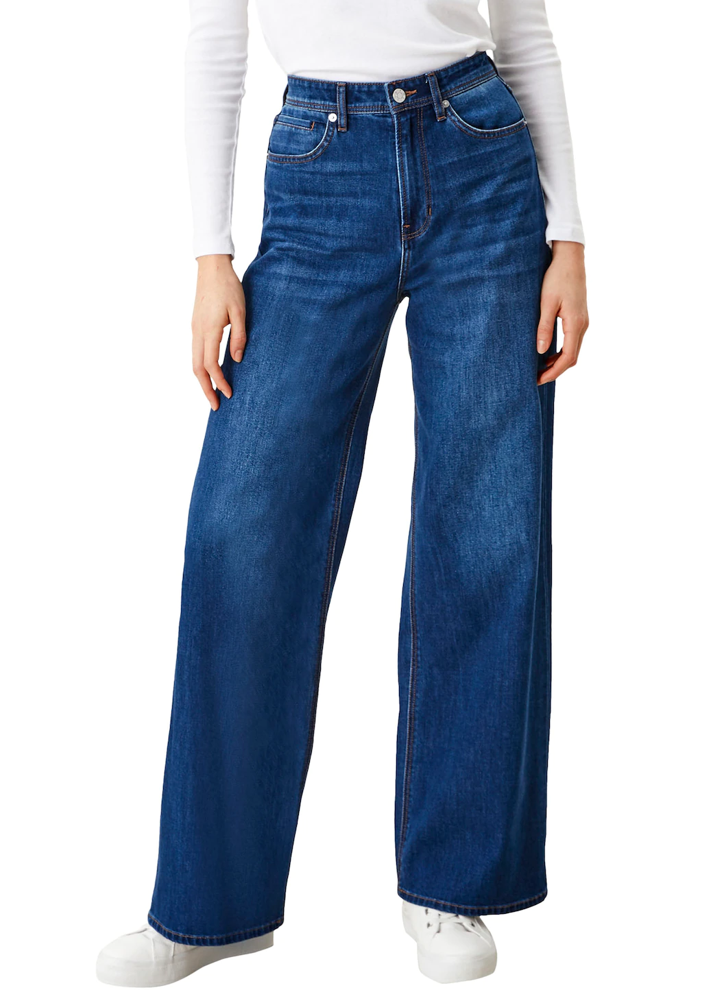 s.Oliver High-waist-Jeans, mit verlängerten Gürtelschlaufen günstig online kaufen