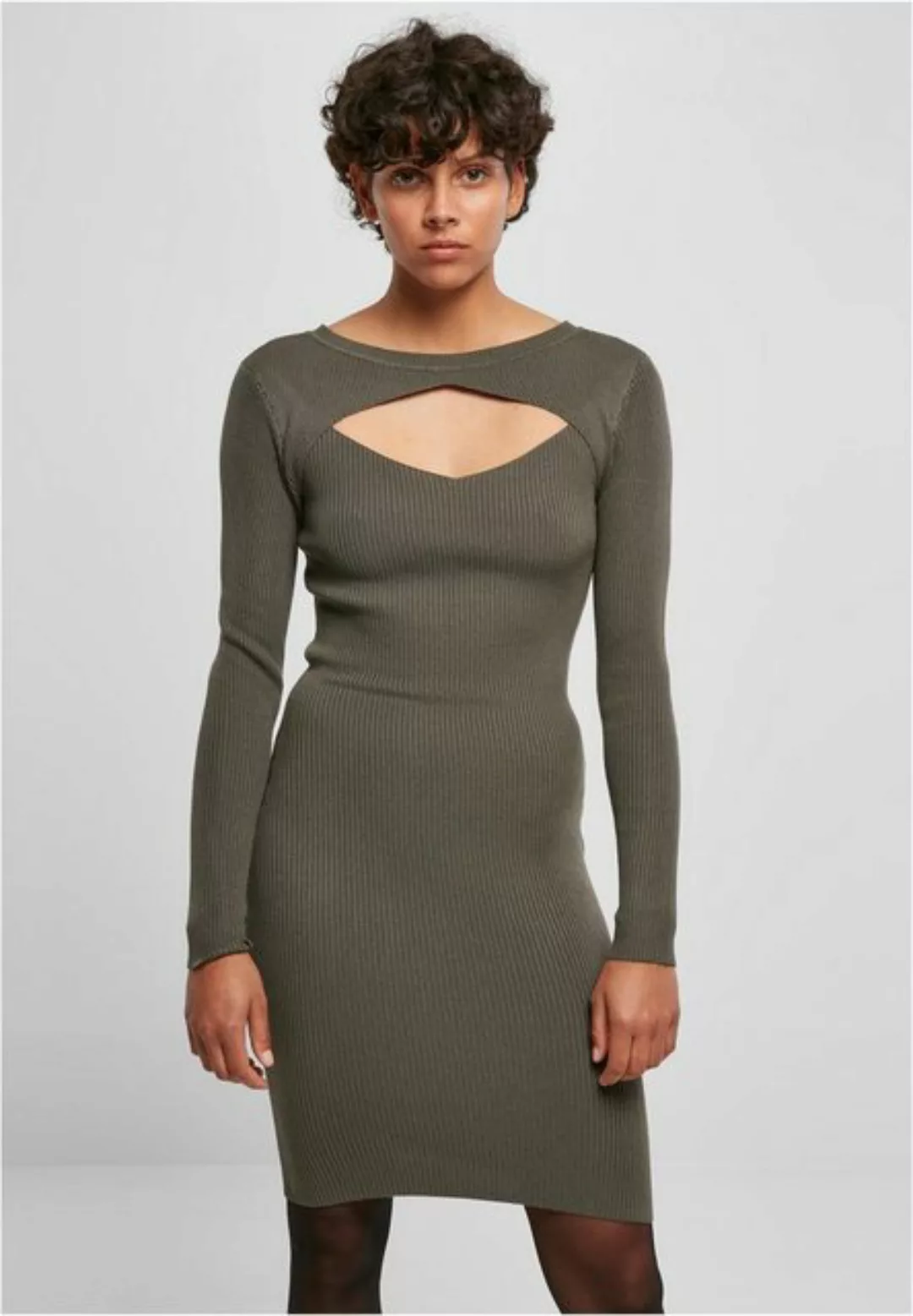 URBAN CLASSICS Sommerkleid TB1742 - Ladies Cut Out Dress olive 3XL günstig online kaufen