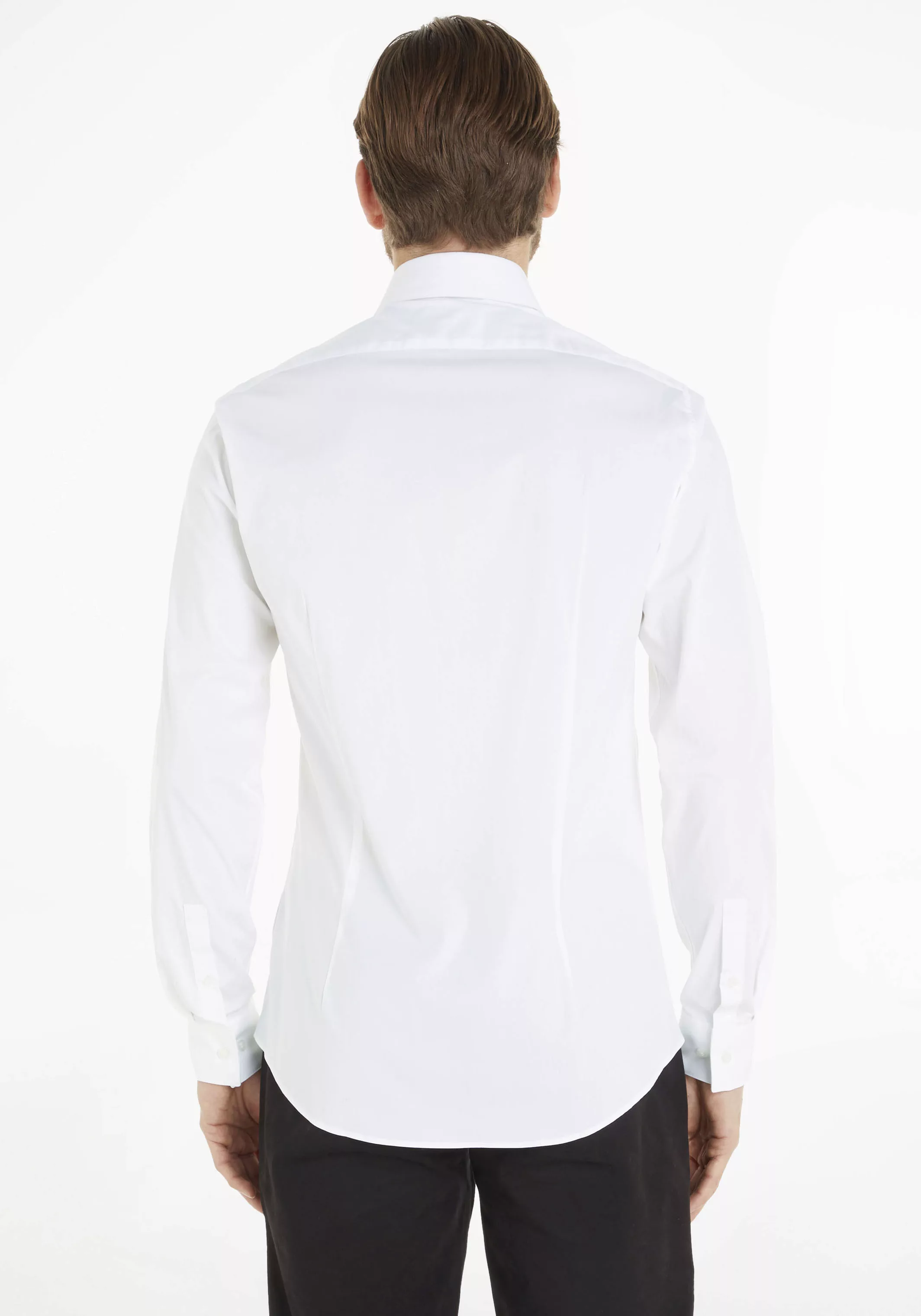 Calvin Klein Businesshemd "POPLIN STRETCH SLIM SHIRT", mit Kentkragen günstig online kaufen