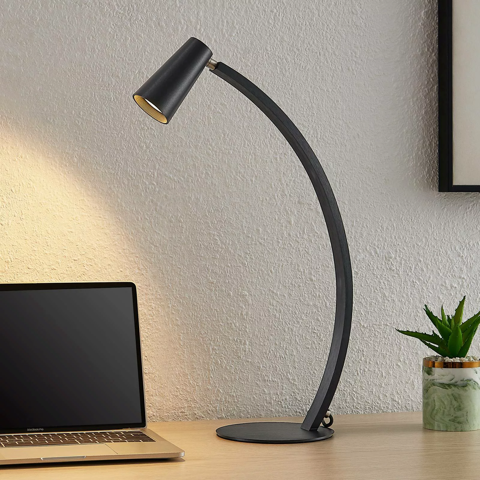 Lucande Velanoris Tischlampe, schwarz günstig online kaufen