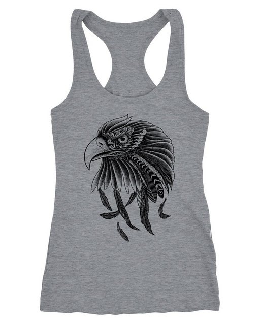 Neverless Tanktop Damen Tank-Top Adler Motiv Racerback Neverless® günstig online kaufen