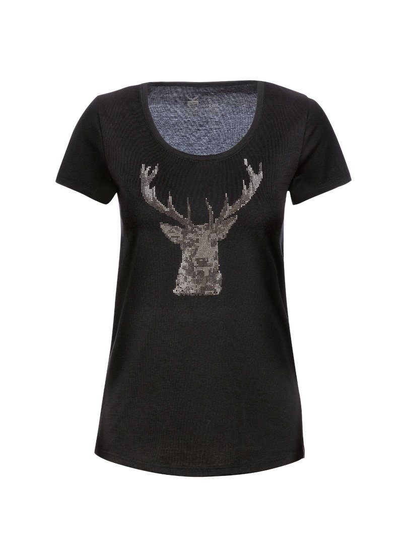 Trigema T-Shirt "TRIGEMA T-Shirt Glitzer-Hirsch", (1 tlg.) günstig online kaufen