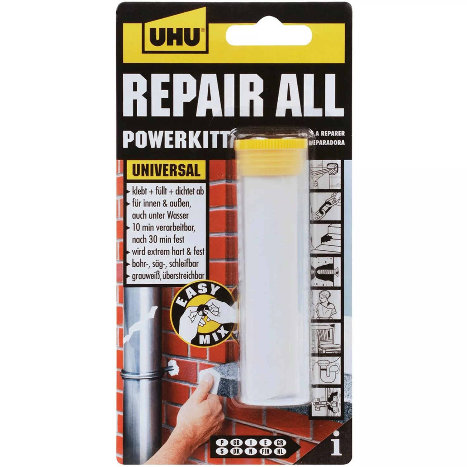 Uhu Repair All Powerkit Universal Weiß 60 g günstig online kaufen