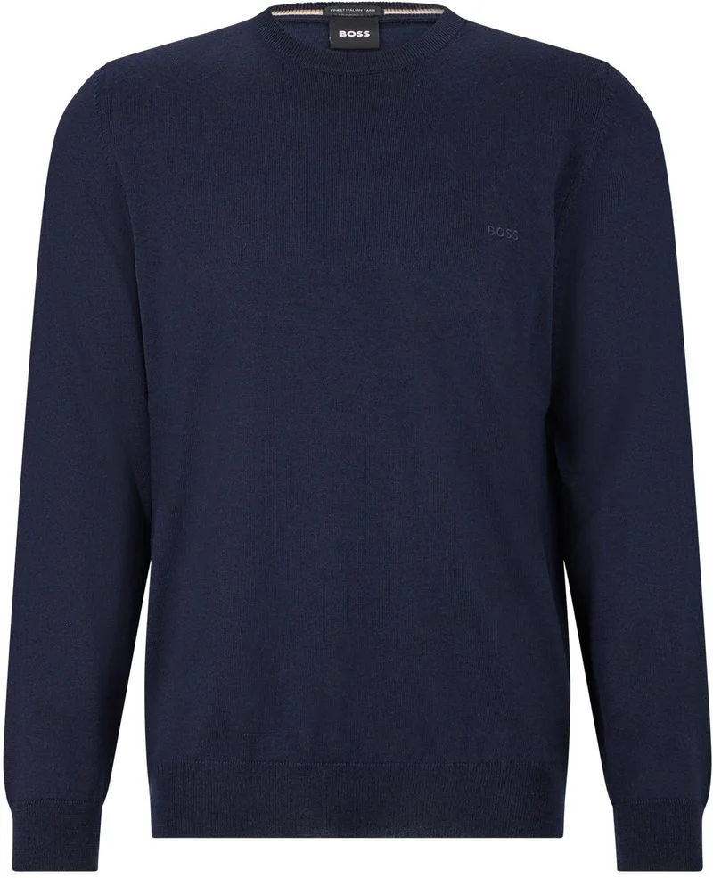 BOSS Pullover Botto Navyblau - Größe L günstig online kaufen