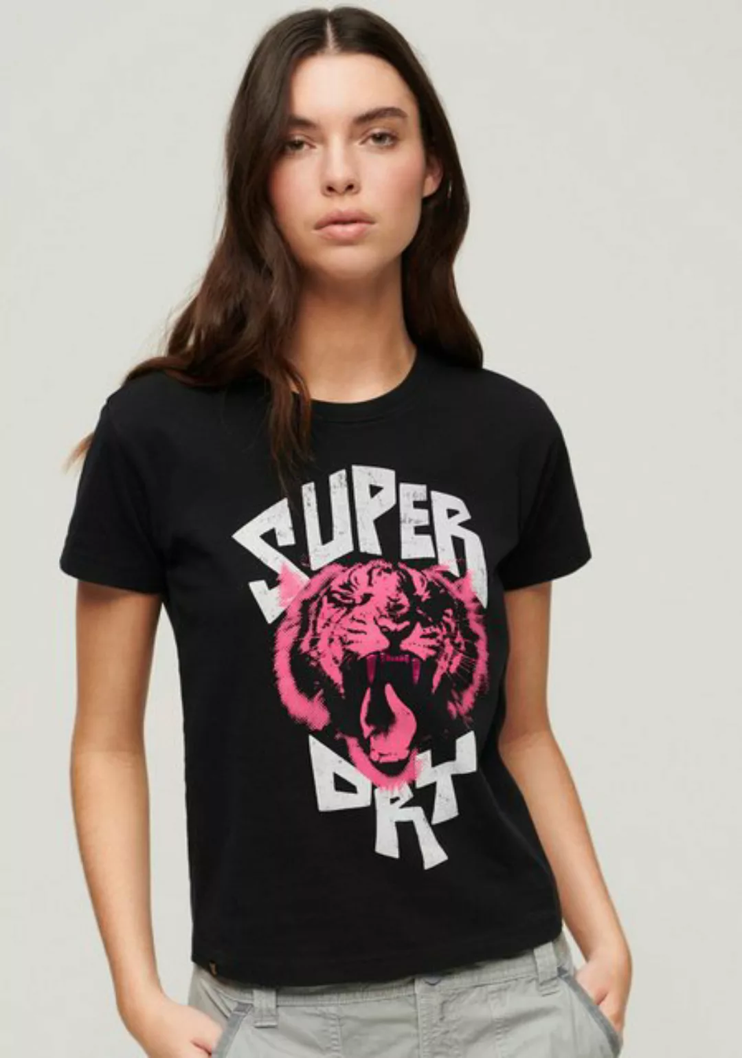 Superdry Kurzarmshirt "LO-FI ROCK GRAPHIC FITTED TEE" günstig online kaufen