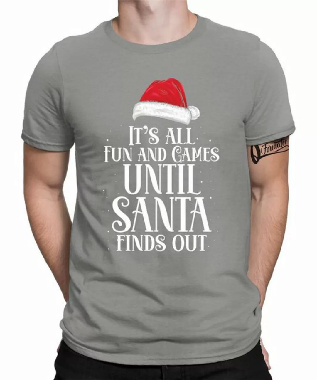 Quattro Formatee Kurzarmshirt Santa Claus - Weihnachten Nikolaus Weihnachts günstig online kaufen