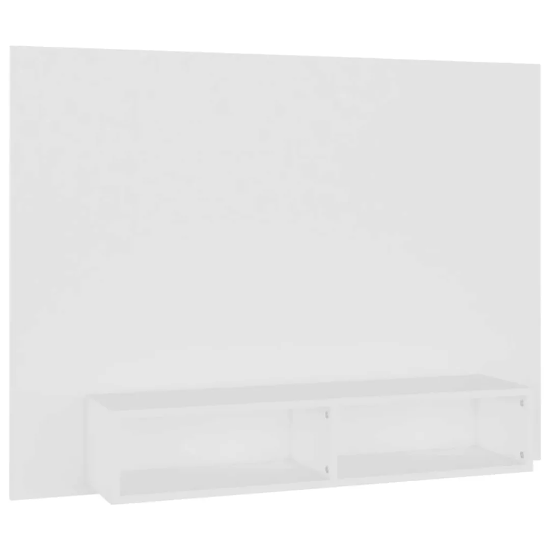 Tv-wandschrank Weiß 120x23,5x90 Cm Spanplatte günstig online kaufen