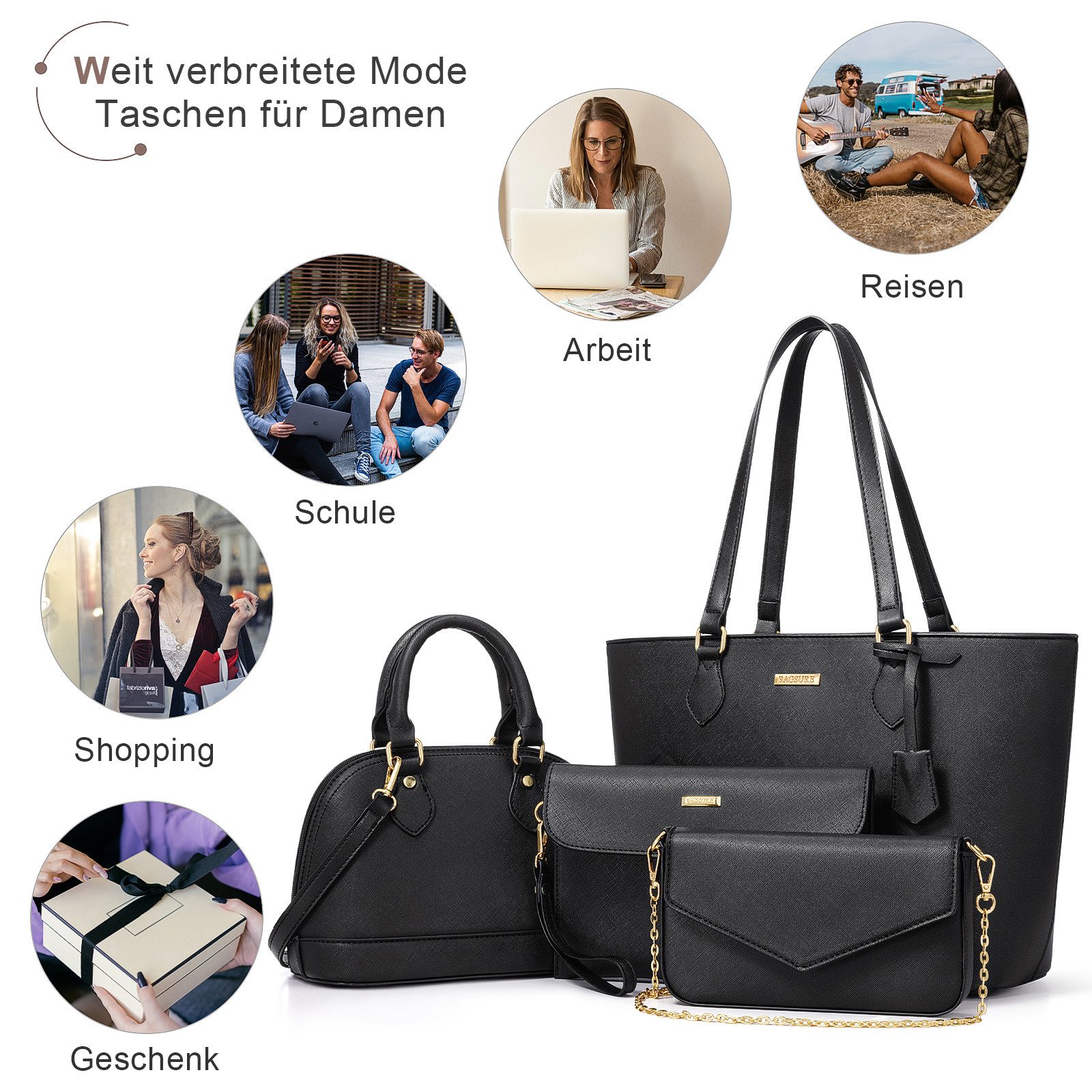 MODFU Henkeltasche Umhängetasche Handtasche Tragetasche Aktentasche günstig online kaufen