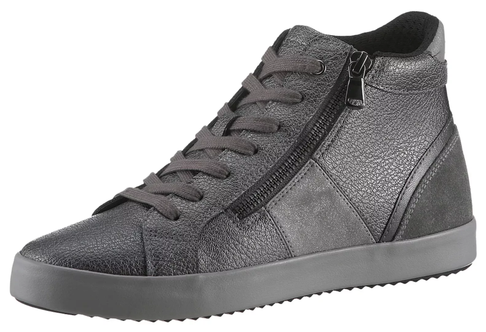 Geox Sneaker "D BLOMIEE D", Freizeitschuh, Boots, Hightop im Metallic Look günstig online kaufen