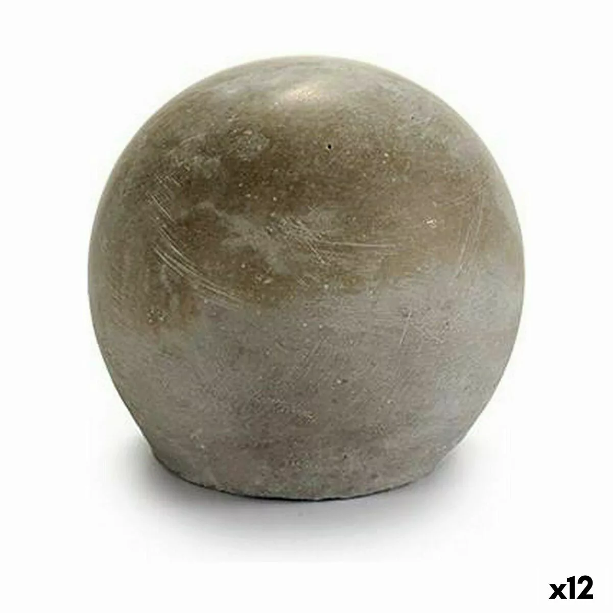 Deko-figur Grau Zement Bold (10 X 10 X 10 Cm) (12 Stück) günstig online kaufen