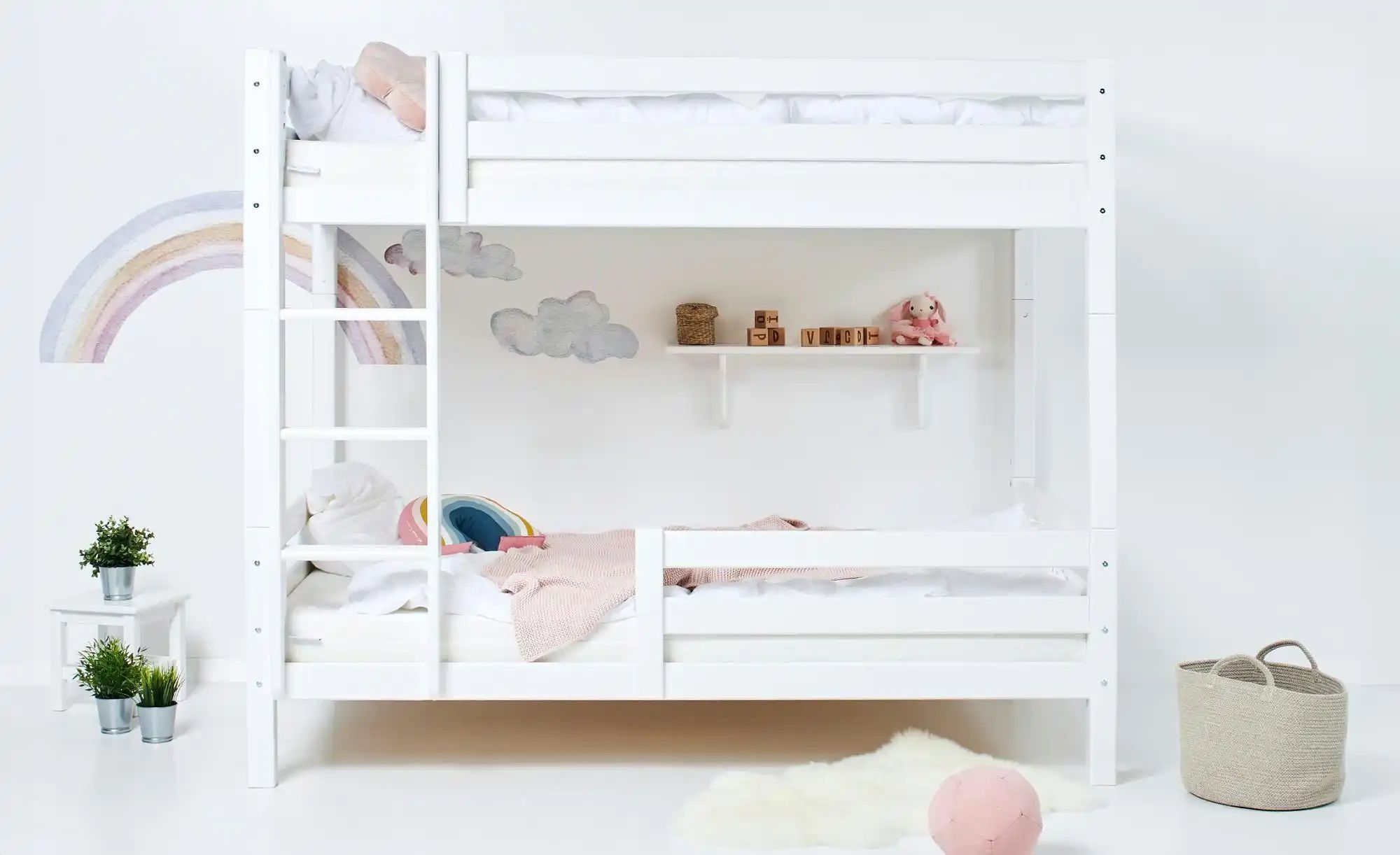 Etagenbett  ECO Luxury ¦ weiß ¦ Maße (cm): B: 134 H: 177 Betten > Bettgeste günstig online kaufen