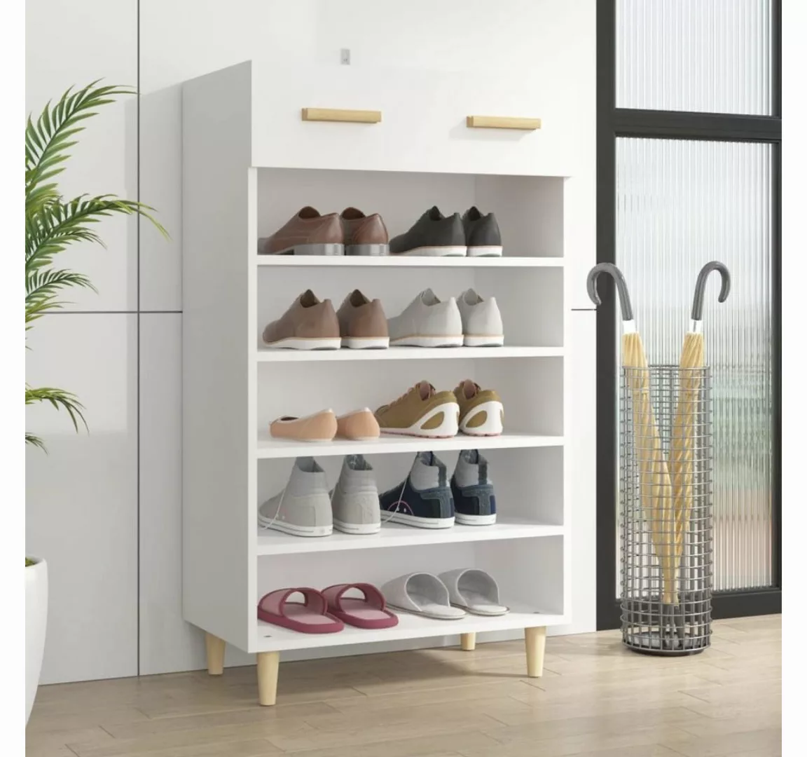 vidaXL Schuhschrank Schuhschrank Weiß 60x35x105 cm Spanplatte günstig online kaufen