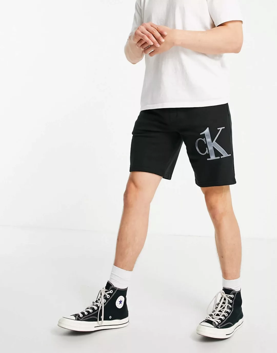 Calvin Klein – CK One – Lounge-Shorts in Schwarz günstig online kaufen