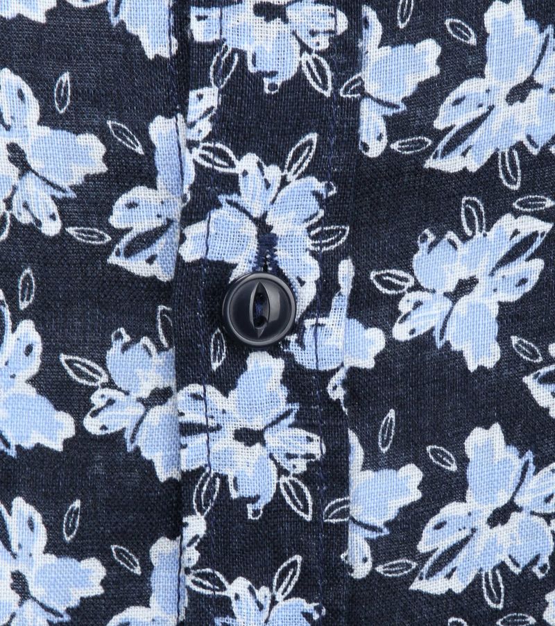Dstrezzed Hemd Blumen Dunkelblau - Größe L günstig online kaufen