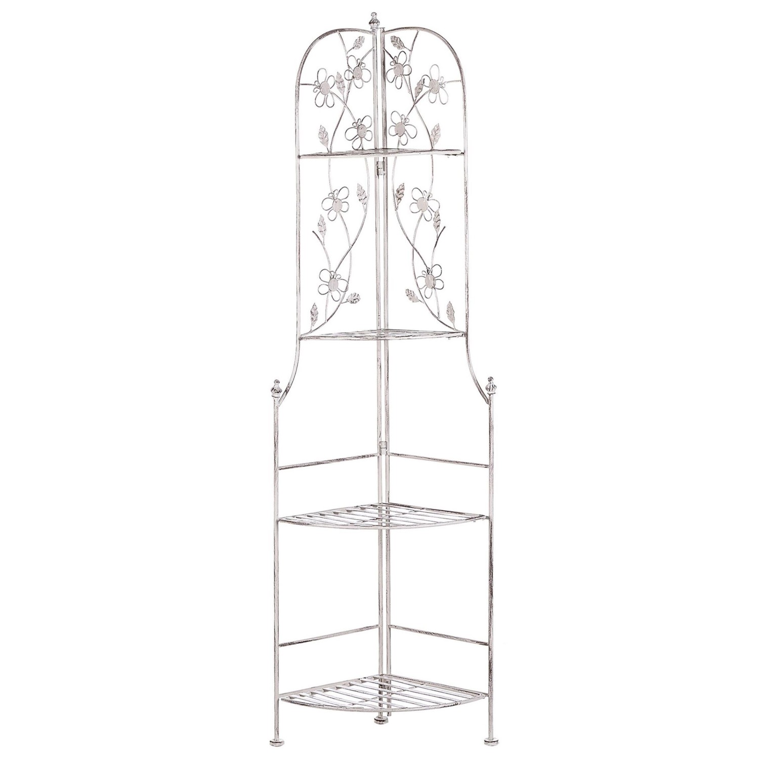 Beliani Badezimmerregal BIELLA Cremeweiß 35x35x158 günstig online kaufen