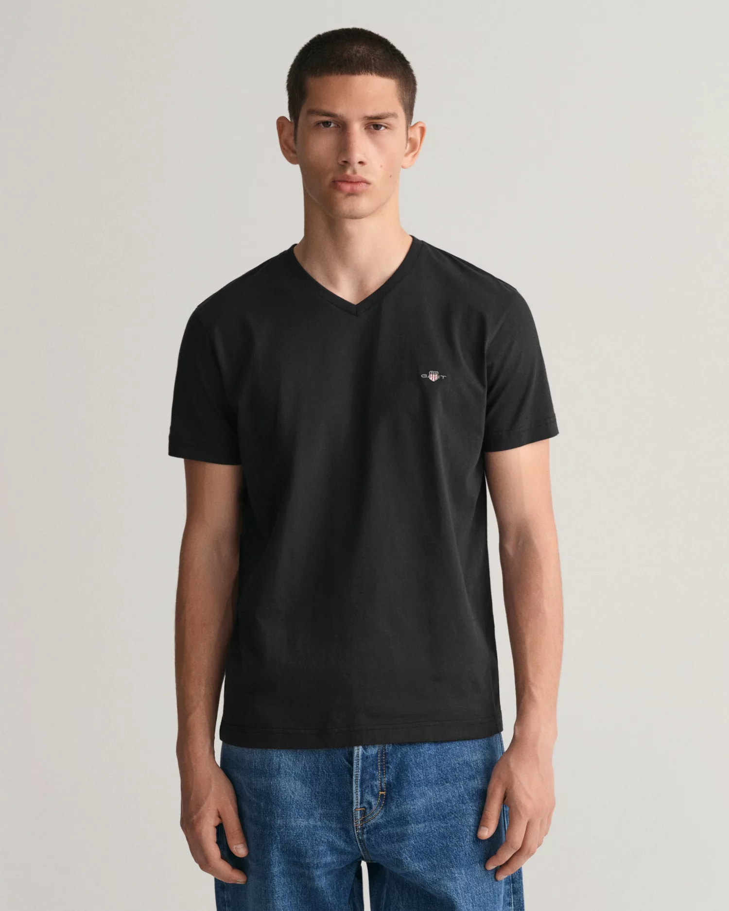 Gant T-Shirt SLIM SHIELD SS T-SHIRT mit Logostickerei auf der Brust günstig online kaufen