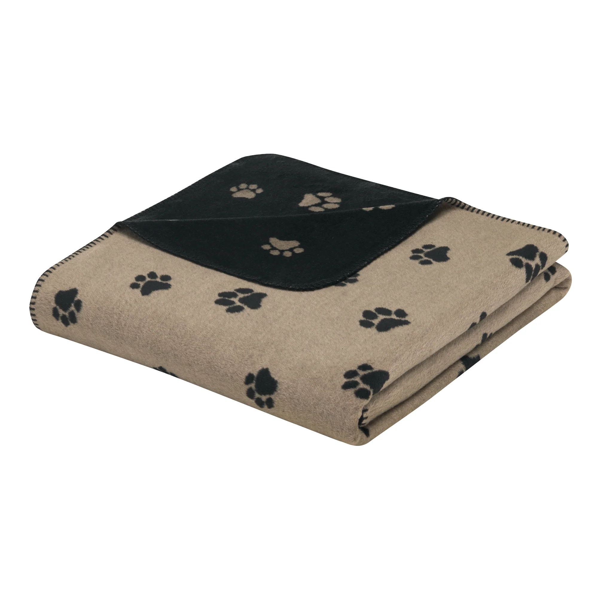 Cawö Wohndecken WE LOVE DOGS 62470 - Farbe: schwarz/beige - 93 - 150x200 cm günstig online kaufen