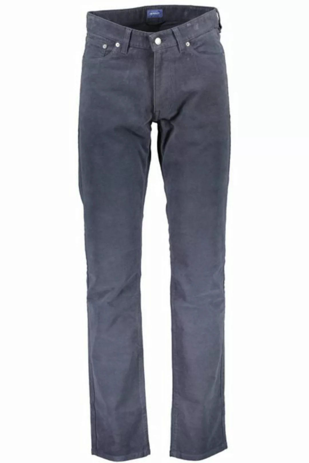 Gant 5-Pocket-Hose Herren Slim-Hose Blau - 5 Taschen, Reißverschluss & Knop günstig online kaufen