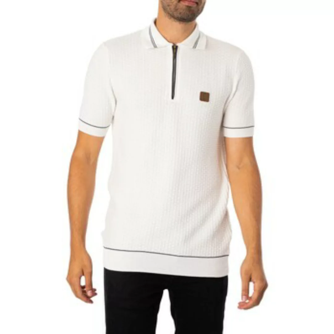 Trojan  Poloshirt Poloshirt mit Korbgeflecht und feiner Maschenweite günstig online kaufen