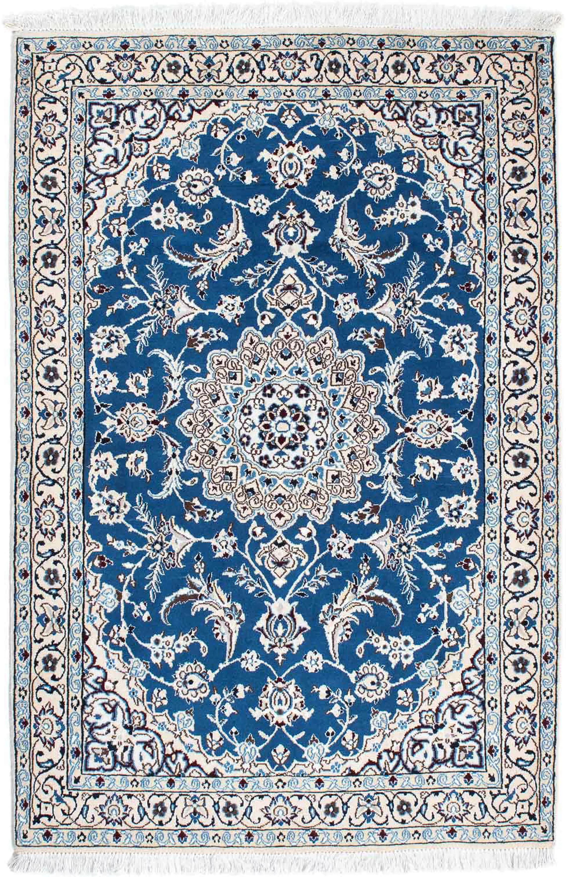 morgenland Orientteppich »Perser - Nain - Royal - 166 x 110 cm - blau«, rec günstig online kaufen