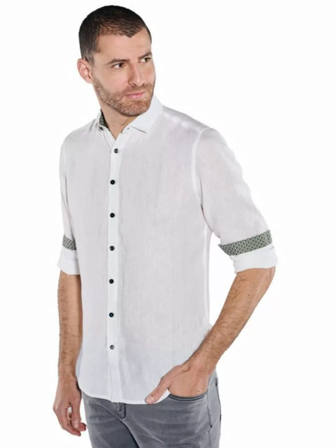 ENGBERS GERMANY Langarmhemd Langarm-Hemd aus Leinen günstig online kaufen
