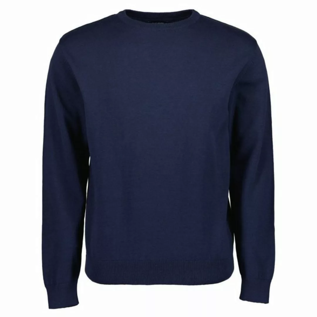 Blue Seven Rundhalspullover Herren Pullover Unifarben aus Baumwolle mit Run günstig online kaufen